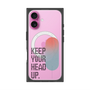 プレミアムスクエアケース with MagSafe［ オリジナル - ドットオーバーレイ - KEEP YOUR HEAD UP/A ］