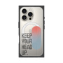 プレミアムスクエアケース with MagSafe［ オリジナル - ドットオーバーレイ - KEEP YOUR HEAD UP/A ］