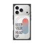 プレミアムスクエアケース with MagSafe［ オリジナル - ドットオーバーレイ - KEEP YOUR HEAD UP/A ］