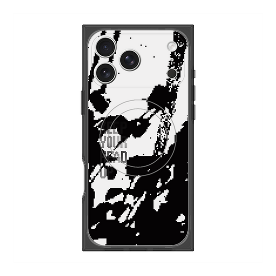 プレミアムスクエアケース with MagSafe［ オリジナル - ドットオーバーレイ - KEEP YOUR HEAD UP/C ］