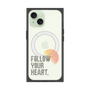 プレミアムスクエアケース with MagSafe［ オリジナル - ドットオーバーレイ - FOLLOW YOUR HEART/A ］