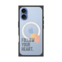 プレミアムスクエアケース with MagSafe［ オリジナル - ドットオーバーレイ - FOLLOW YOUR HEART/A ］