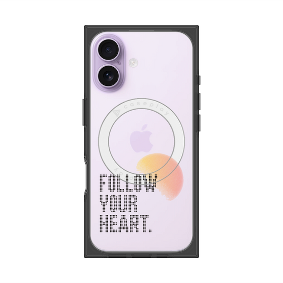 プレミアムスクエアケース with MagSafe［ オリジナル - ドットオーバーレイ - FOLLOW YOUR HEART/A ］