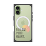 プレミアムスクエアケース with MagSafe［ オリジナル - ドットオーバーレイ - FOLLOW YOUR HEART/A ］