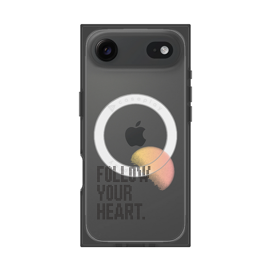 プレミアムスクエアケース with MagSafe［ オリジナル - ドットオーバーレイ - FOLLOW YOUR HEART/A ］