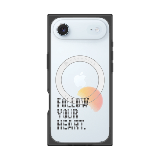 プレミアムスクエアケース with MagSafe［ オリジナル - ドットオーバーレイ - FOLLOW YOUR HEART/A ］