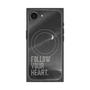 プレミアムスクエアケース with MagSafe［ オリジナル - ドットオーバーレイ - FOLLOW YOUR HEART/B ］