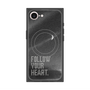 プレミアムスクエアケース with MagSafe［ オリジナル - ドットオーバーレイ - FOLLOW YOUR HEART/B ］