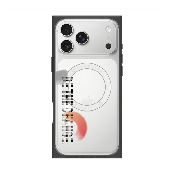 プレミアムスクエアケース with MagSafe［ オリジナル - ドットオーバーレイ - BE THE CHANGE/A ］
