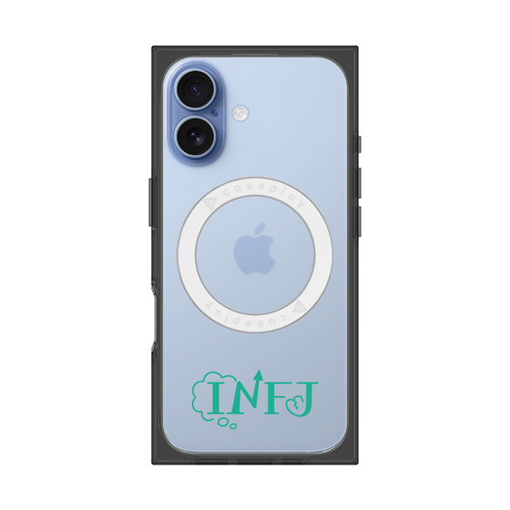 プレミアムスクエアケース with MagSafe［ オリジナル - INFJ 提唱者 - アルファベット ］