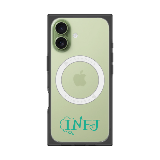プレミアムスクエアケース with MagSafe［ オリジナル - INFJ 提唱者 - アルファベット ］