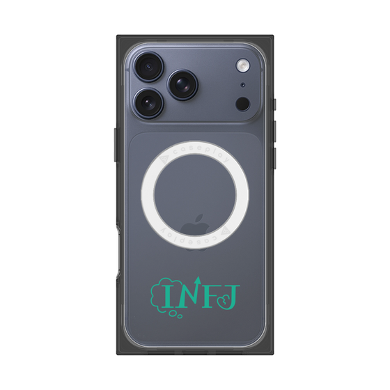 プレミアムスクエアケース with MagSafe［ オリジナル - INFJ 提唱者 - アルファベット ］