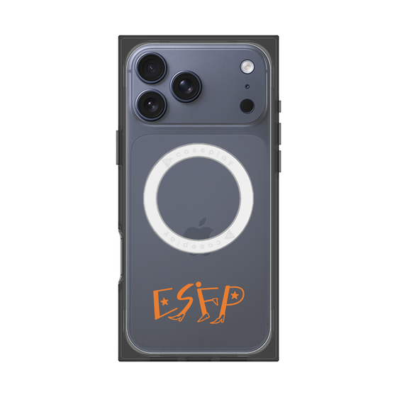 プレミアムスクエアケース with MagSafe［ オリジナル - ESFP エンターテイナー - アルファベット ］