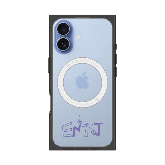 プレミアムスクエアケース with MagSafe［ オリジナル - ENTJ 指揮官 - アルファベット ］