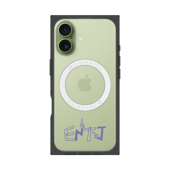 プレミアムスクエアケース with MagSafe［ オリジナル - ENTJ 指揮官 - アルファベット ］