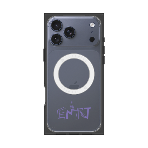 プレミアムスクエアケース with MagSafe［ オリジナル - ENTJ 指揮官 - アルファベット ］
