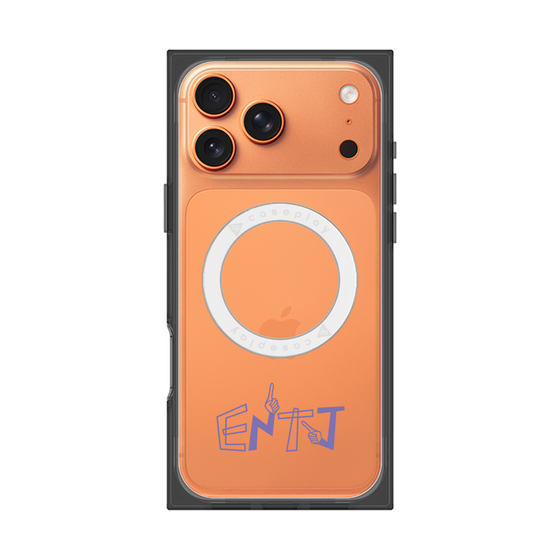 プレミアムスクエアケース with MagSafe［ オリジナル - ENTJ 指揮官 - アルファベット ］