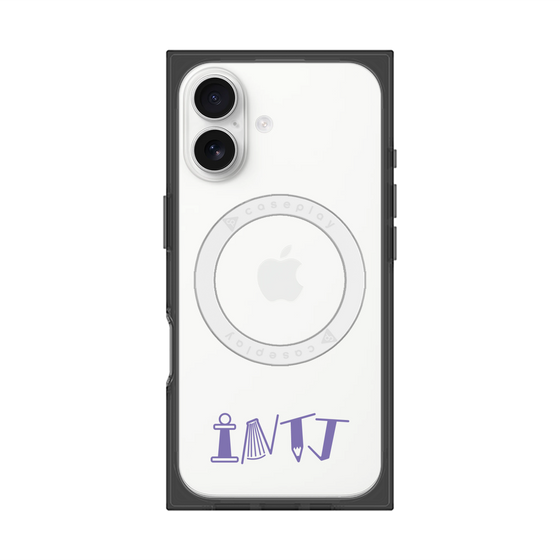 プレミアムスクエアケース with MagSafe［ オリジナル - INTJ 建築家 - アルファベット ］