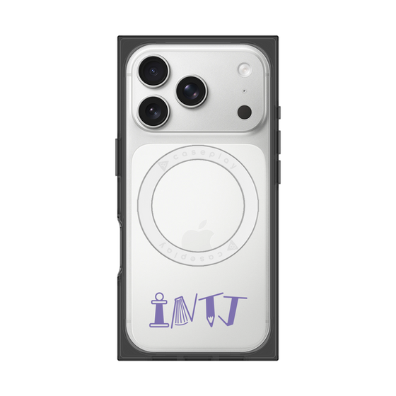 プレミアムスクエアケース with MagSafe［ オリジナル - INTJ 建築家 - アルファベット ］