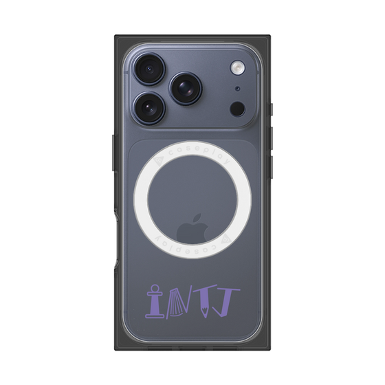 プレミアムスクエアケース with MagSafe［ オリジナル - INTJ 建築家 - アルファベット ］