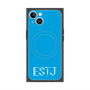 プレミアムスクエアケース with MagSafe［ オリジナル - ESTJ 幹部 - アルファベット - ブルー ］