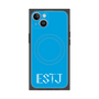 プレミアムスクエアケース with MagSafe［ オリジナル - ESTJ 幹部 - アルファベット - ブルー ］