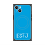 プレミアムスクエアケース with MagSafe［ オリジナル - ESTJ 幹部 - アルファベット - ブルー ］