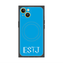 プレミアムスクエアケース with MagSafe［ オリジナル - ESTJ 幹部 - アルファベット - ブルー ］