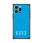 プレミアムスクエアケース with MagSafe［ オリジナル - ESTJ 幹部 - アルファベット - ブルー ］