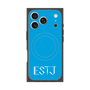 プレミアムスクエアケース with MagSafe［ オリジナル - ESTJ 幹部 - アルファベット - ブルー ］