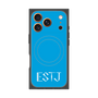 プレミアムスクエアケース with MagSafe［ オリジナル - ESTJ 幹部 - アルファベット - ブルー ］
