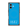 プレミアムスクエアケース with MagSafe［ オリジナル - ISFJ 擁護者 - アルファベット - ブルー ］