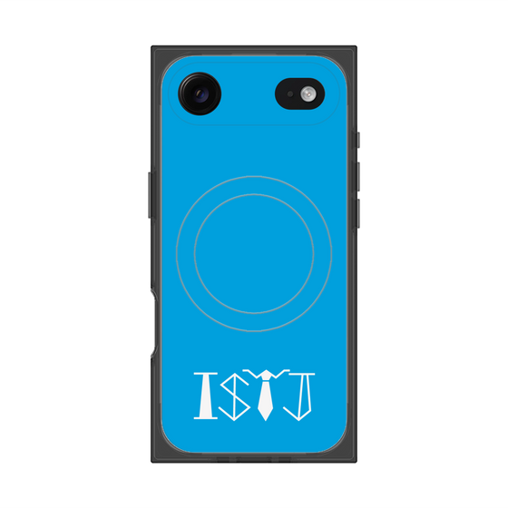 プレミアムスクエアケース with MagSafe［ オリジナル - ISTJ 管理者 - アルファベット - ブルー ］