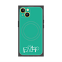 プレミアムスクエアケース with MagSafe［ オリジナル - ENFP 運動家 - アルファベット - グリーン ］