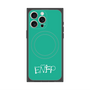 プレミアムスクエアケース with MagSafe［ オリジナル - ENFP 運動家 - アルファベット - グリーン ］