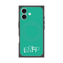 プレミアムスクエアケース with MagSafe［ オリジナル - ENFP 運動家 - アルファベット - グリーン ］