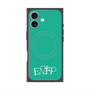 プレミアムスクエアケース with MagSafe［ オリジナル - ENFP 運動家 - アルファベット - グリーン ］