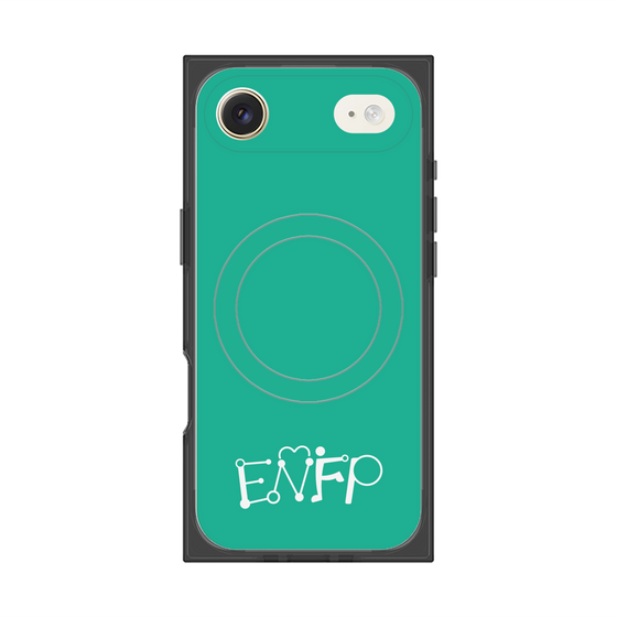 プレミアムスクエアケース with MagSafe［ オリジナル - ENFP 運動家 - アルファベット - グリーン ］