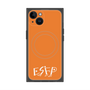 プレミアムスクエアケース with MagSafe［ オリジナル - ESFP エンターテイナー - アルファベット - オレンジ ］