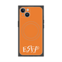プレミアムスクエアケース with MagSafe［ オリジナル - ESFP エンターテイナー - アルファベット - オレンジ ］