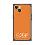 プレミアムスクエアケース with MagSafe［ オリジナル - ESFP エンターテイナー - アルファベット - オレンジ ］
