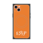 プレミアムスクエアケース with MagSafe［ オリジナル - ESFP エンターテイナー - アルファベット - オレンジ ］