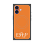 プレミアムスクエアケース with MagSafe［ オリジナル - ESFP エンターテイナー - アルファベット - オレンジ ］