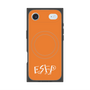 プレミアムスクエアケース with MagSafe［ オリジナル - ESFP エンターテイナー - アルファベット - オレンジ ］