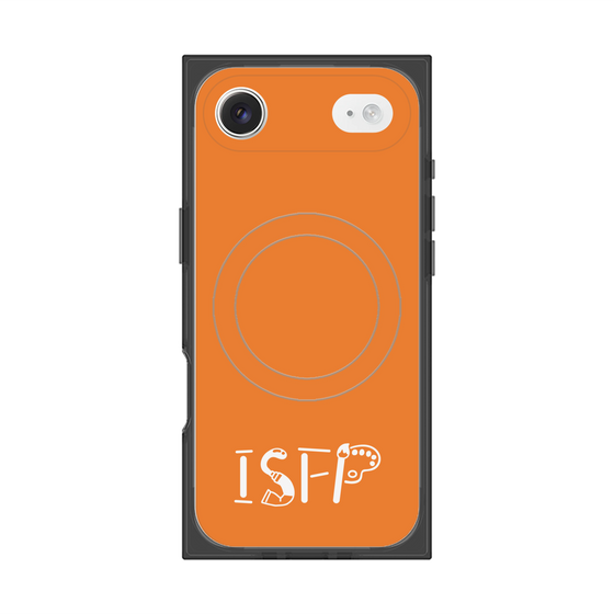プレミアムスクエアケース with MagSafe［ オリジナル - ISFP 冒険家 - アルファベット - オレンジ ］