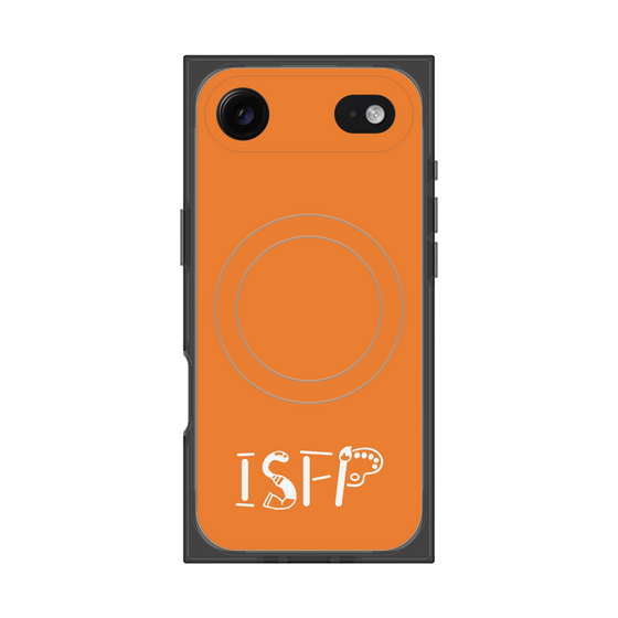 プレミアムスクエアケース with MagSafe［ オリジナル - ISFP 冒険家 - アルファベット - オレンジ ］