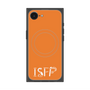 プレミアムスクエアケース with MagSafe［ オリジナル - ISFP 冒険家 - アルファベット - オレンジ ］