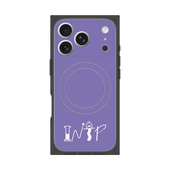 プレミアムスクエアケース with MagSafe［ オリジナル - INTP 論理学者 - アルファベット - パープル ］
