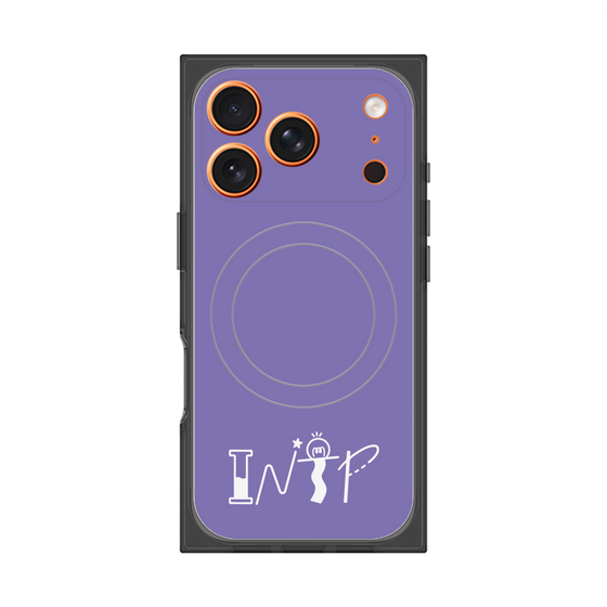 プレミアムスクエアケース with MagSafe［ オリジナル - INTP 論理学者 - アルファベット - パープル ］