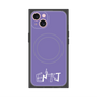 プレミアムスクエアケース with MagSafe［ オリジナル - ENTJ 指揮官 - アルファベット - パープル ］